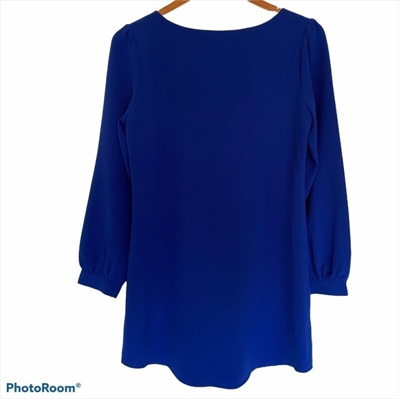 Tobi Sippin Cosmos Cobalt Blue Shift Dress, Size Small - Picture 5 of 11